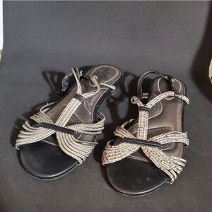 Dexflex by Dexter Silver & Black Sandals (8)